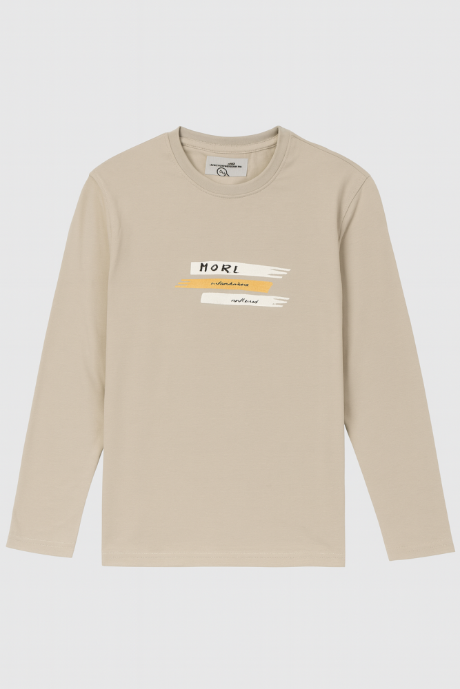 Cotton Fabric Full Sleeve Printed T-Shirt