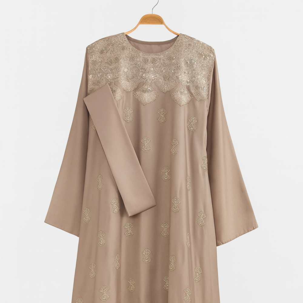 Dubai Golden Embroidered Abaya