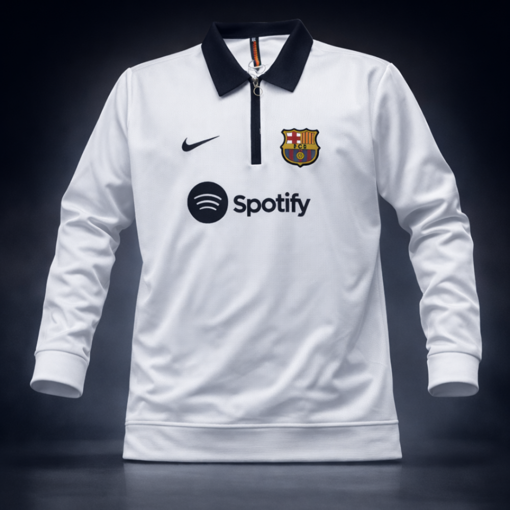 Premium Football Club Half-Zip Winter Sweatshirt ( Barcelona & Real Madrid Edition)
